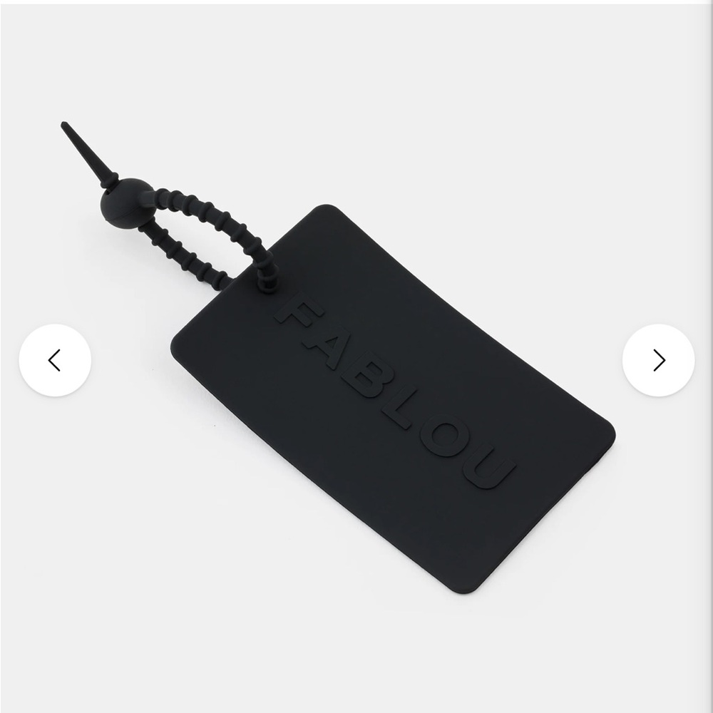 Fablou London Silicone bag charm/keyring NWT